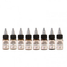 Load image into Gallery viewer, Perma Blend - Tina Davies' I Love Ink Eyebrow Collection - Complete Set of 8 Bottles (15ml) + Colour Chart - Ink Stop Consumables