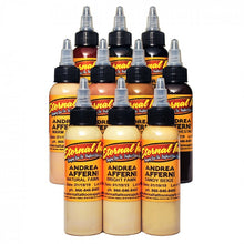 Load image into Gallery viewer, Complete Set of 10 Eternal Ink Andrea Afferni Portrait Set 30ml (1oz) - Ink Stop Consumables