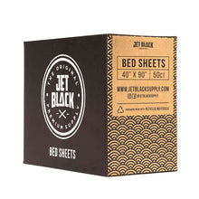 Load image into Gallery viewer, Jet Black Bed Sheets 50 Pack