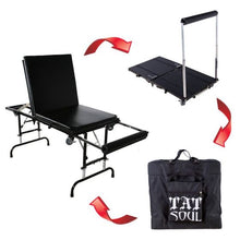 Load image into Gallery viewer, TATSOUL X-MAX PORTABLE TATTOO TABLE - BLACK