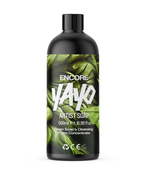 YAYO ENCORE NATURALLY NUMBING GREEN SOAP & CLEANSING FOAM CONCENTRATE 500 ML