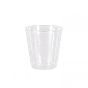 Pack of 100 Clear Plastic Mini Rinse Cups 20ml - Ink Stop Consumables