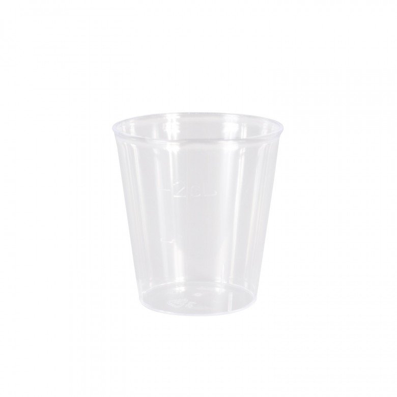 Pack of 100 Clear Plastic Mini Rinse Cups 20ml - Ink Stop Consumables