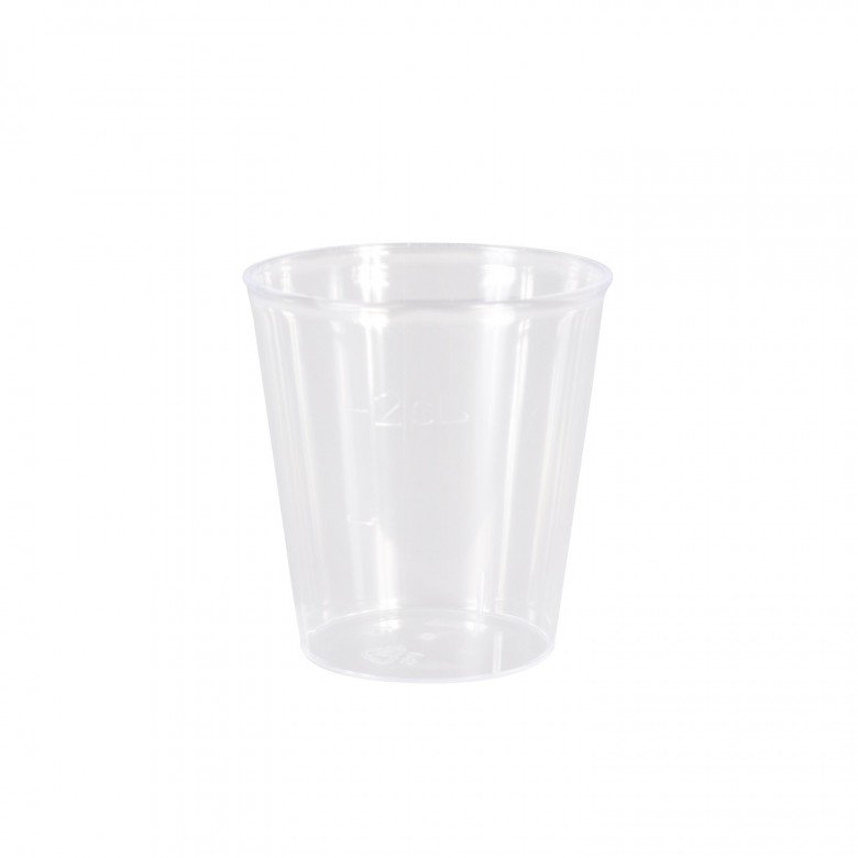 Pack of 100 Clear Plastic Mini Rinse Cups 20ml - Ink Stop Consumables