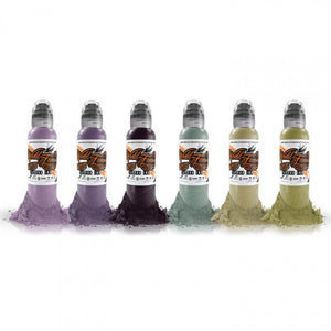 Complete Set of 6 World Famous Ink Maks Kornev's Zombie Set 30ml 1(oz) - Ink Stop Consumables
