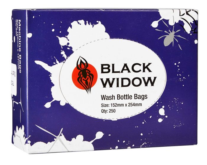 BLACK WIDOW WASH BOTTLE BAGS - 152X254MM