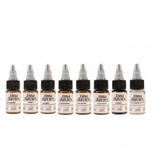 Load image into Gallery viewer, Perma Blend - Tina Davies&#39; I Love Ink Eyebrow Collection - Complete Set of 8 Bottles (15ml) + Colour Chart - Ink Stop Consumables
