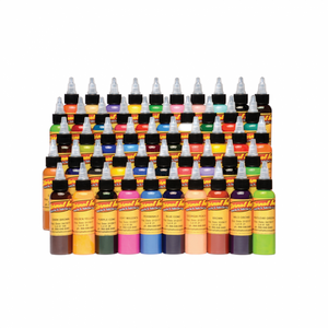 Complete Set of 50 Eternal Ink - Silver Set 30ml (1oz) - Ink Stop Consumables