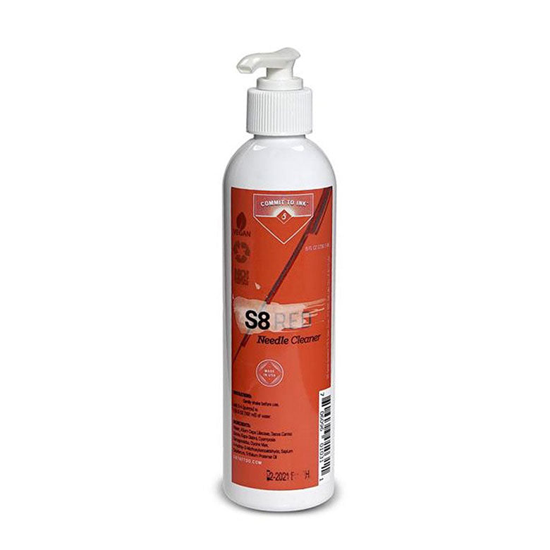 S8 Red Needle Cleaner 8oz Bottle - Ink Stop Consumables