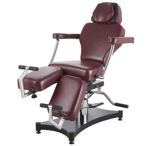 TATSoul 680 Oros Tattoo Client Chair - Ox Blood - Ink Stop Consumables