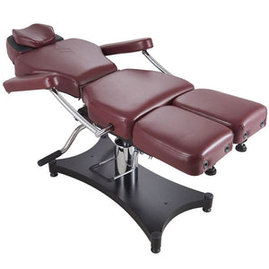 TATSoul 680 Oros Tattoo Client Chair - Ox Blood - Ink Stop Consumables