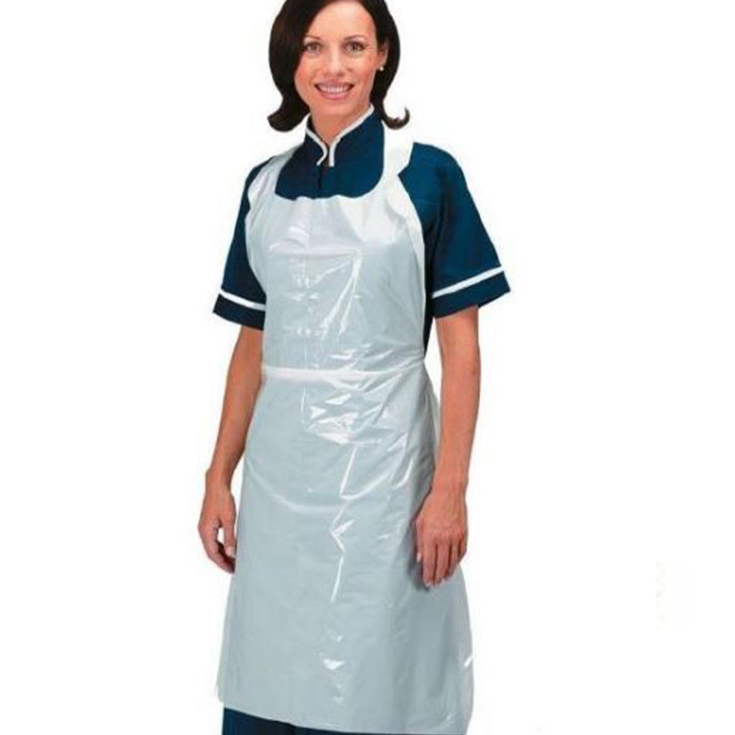 WHITE DISPOSABLE APRON (100 PCS.)