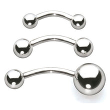 Load image into Gallery viewer, SURGICAL STEEL BARBELL CURVED
