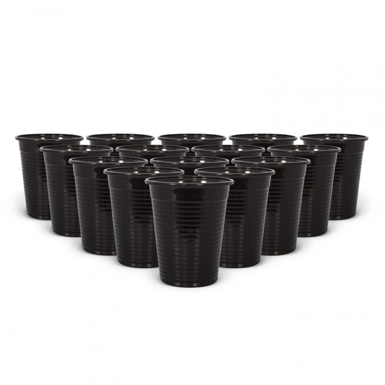 Pack of 100 Black Plastic Rinse Cups - Ink Stop Consumables