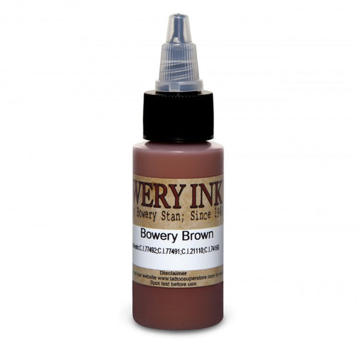 Intenze Bowery Ink by Stan Moskowitz Brown 30ml (1oz) - Ink Stop Consumables