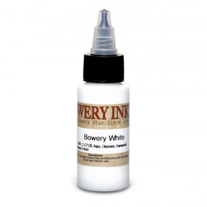 Intenze Bowery Ink by Stan Moskowitz White 30ml (1oz) - Ink Stop Consumables