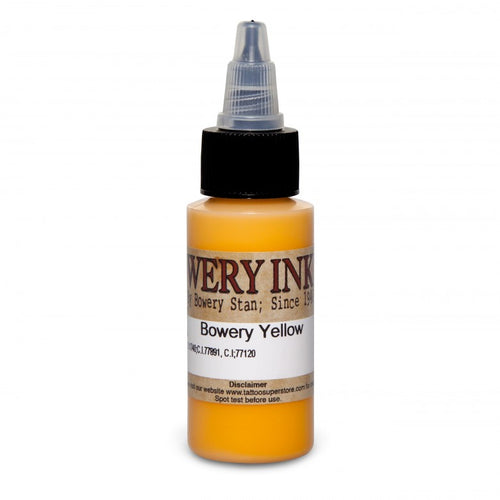 Intenze Bowery Ink by Stan Moskowitz Yellow 30ml (1oz) - Ink Stop Consumables