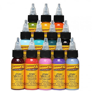 Complete Set of 12 Eternal Ink Bryan Sanchez Watercolour Ink Set 30ml (1oz) - Ink Stop Consumables