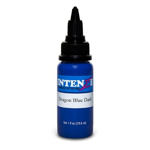 Intenze Ink Dragon Blue Dark 30ml (1oz) - Ink Stop Consumables