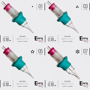 ENVY GEN 2 PMU PICO FLOW CARTRIDGES - ROUND LINERS (0.18/#5 and 0.22/#7)