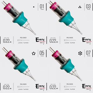 ENVY GEN 2 PMU PICO FLOW CARTRIDGES - ROUND LINERS (0.18/#5 and 0.22/#7)