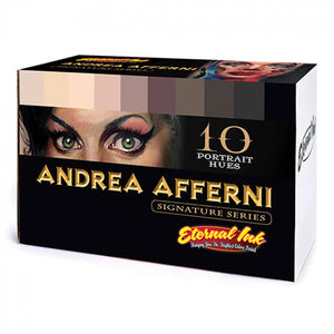 Complete Set of 10 Eternal Ink Andrea Afferni Portrait Set 30ml (1oz) - Ink Stop Consumables