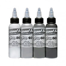 Load image into Gallery viewer, Complete Set of 4 Eternal Ink Neutral Grey 30ml (1oz) - Ink Stop Consumables
