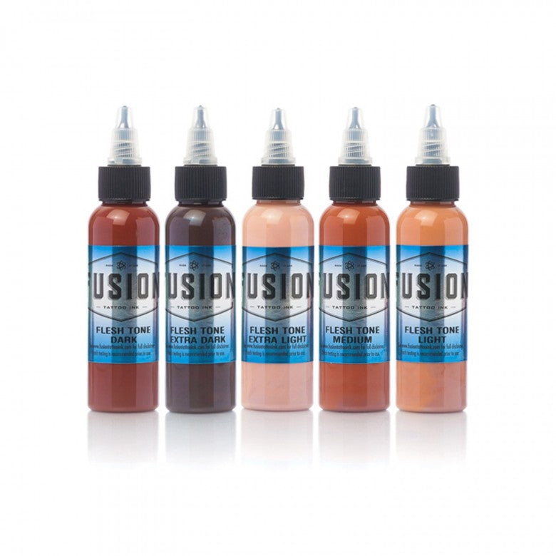 Complete Set of 5 Fusion Ink Flesh Tones - Ink Stop Consumables
