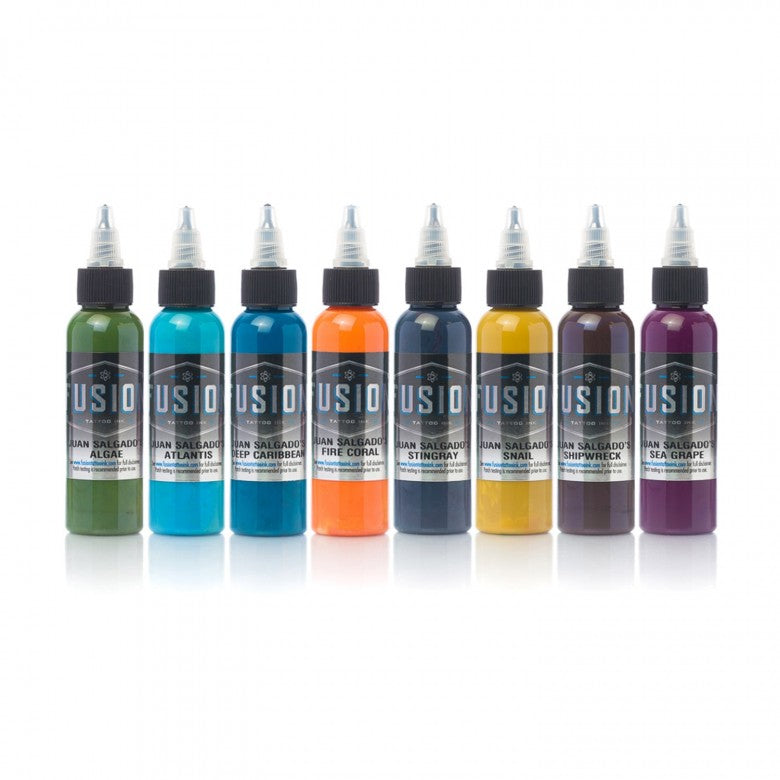 Complete Set of 8 Fusion Ink Ink Juan Salgado Palette - Ink Stop Consumables