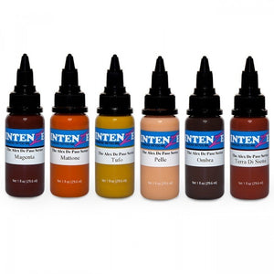 Complete Set of 6 Intenze Ink Alex De Pase - Advanced Fleshtone Series 30ml (1oz) - Ink Stop Consumables