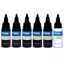 Load image into Gallery viewer, Complete Set of 6 Intenze Ink Bob Tyrrell Colours 30ml (1oz) - Ink Stop Consumables
