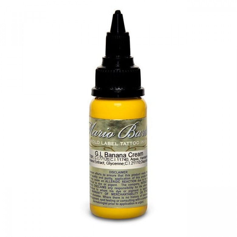 Intenze Ink Mario Barth Gold Label Banana Cream 30ml (1oz) - Ink Stop Consumables