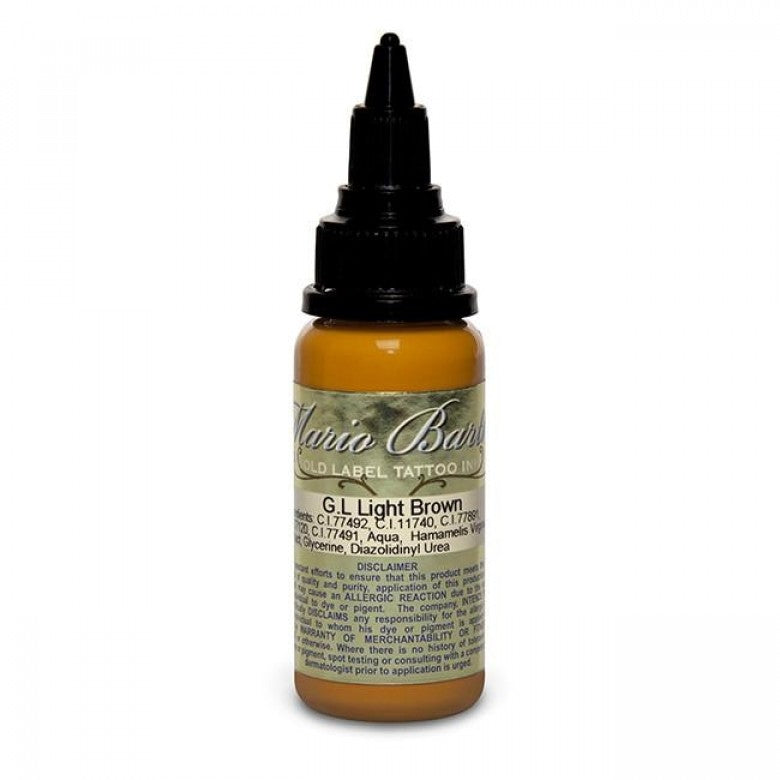 Intenze Ink Mario Barth Gold Label Light Brown 30ml (1oz) - Ink Stop Consumables