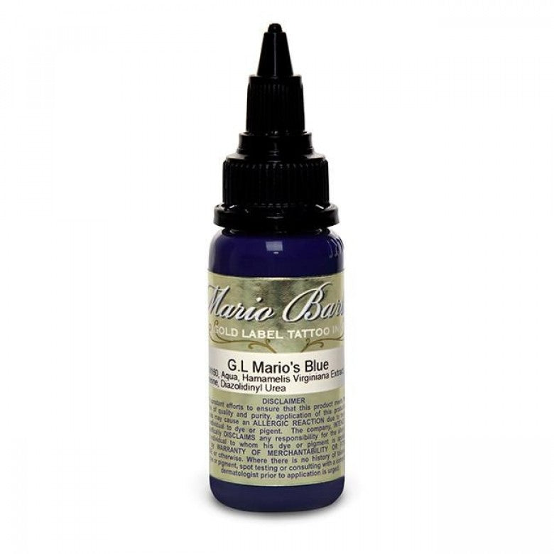 Intenze Ink Mario Barth Gold Label Mario's Blue 30ml (1oz) - Ink Stop Consumables