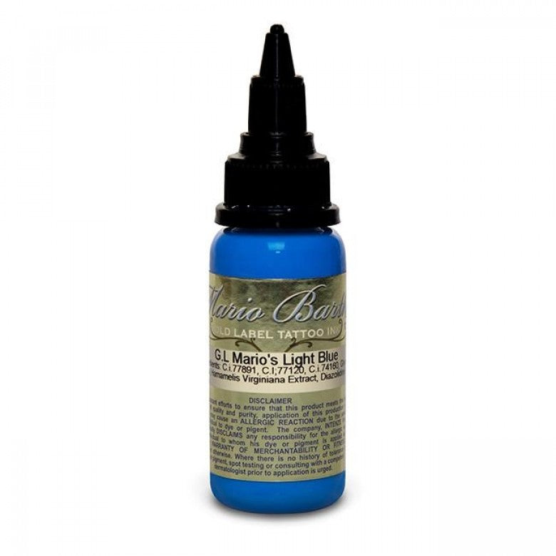 Intenze Ink Mario Barth Gold Label Mario's Light Blue 30ml (1oz) - Ink Stop Consumables