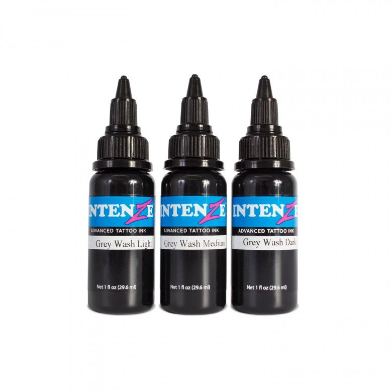 Set of 3 Intenze Ink Grey Wash Set 30ml (1oz) - Ink Stop Consumables