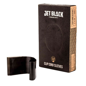 Jet Black Clip Cord Sleeves (200pc)