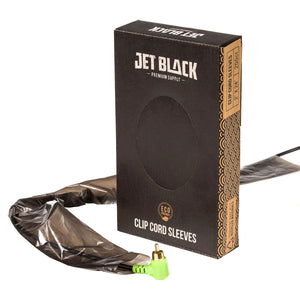 Jet Black Clip Cord Sleeves (200pc)