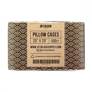 Jet Black Pillow Cases - 100 pack