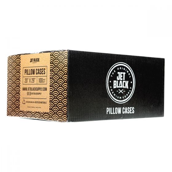 Jet Black Pillow Cases - 100 pack