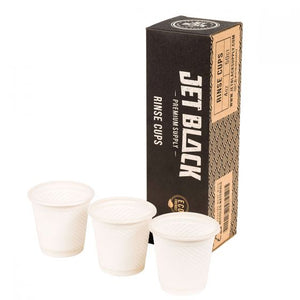 JET BLACK RINSE CUPS - 4OZ - 50 PACK