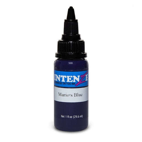 Intenze Ink Basic Mario's Blue 30ml (1oz) - Ink Stop Consumables