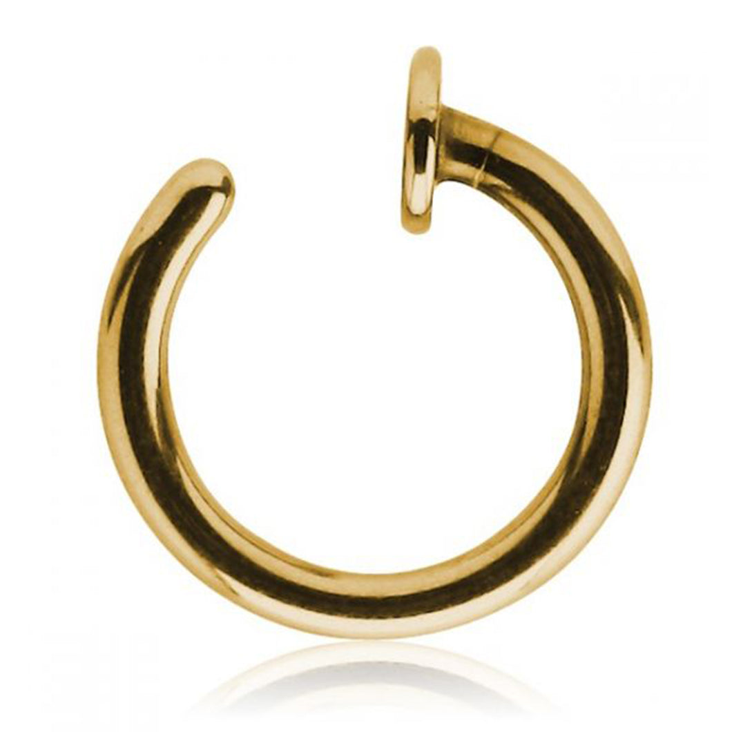 Gold open end nose ring