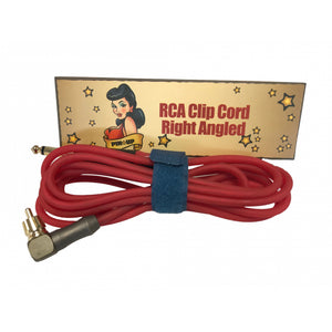 PinUp RCA Clip Cord - Right Angled