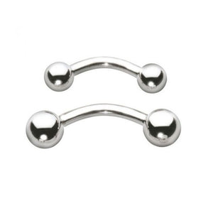 SURGICAL STEEL BARBELL CURVED