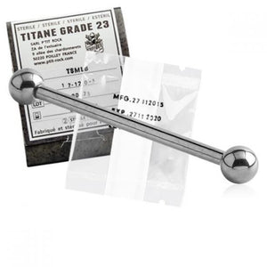 STERILE MICRO TITANIUM STRAIGHT BARBELL