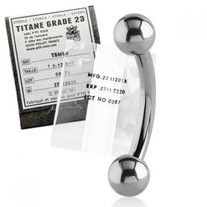 STERILE MICRO TITANIUM CURVED BARBELL