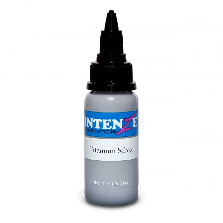 Intenze Ink Titanium Silver 30ml (1oz) - Ink Stop Consumables