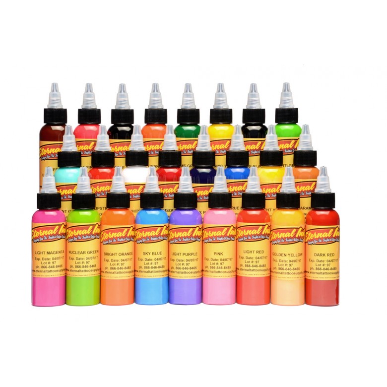 Eternal Ink Top 25 Colour Set 30ml (1oz) - Ink Stop Consumables