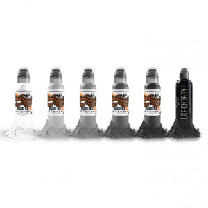 Complete Set of 6 World Famous Ink Nuno Feio's Graveyart Set 120ml (4oz) - Ink Stop Consumables